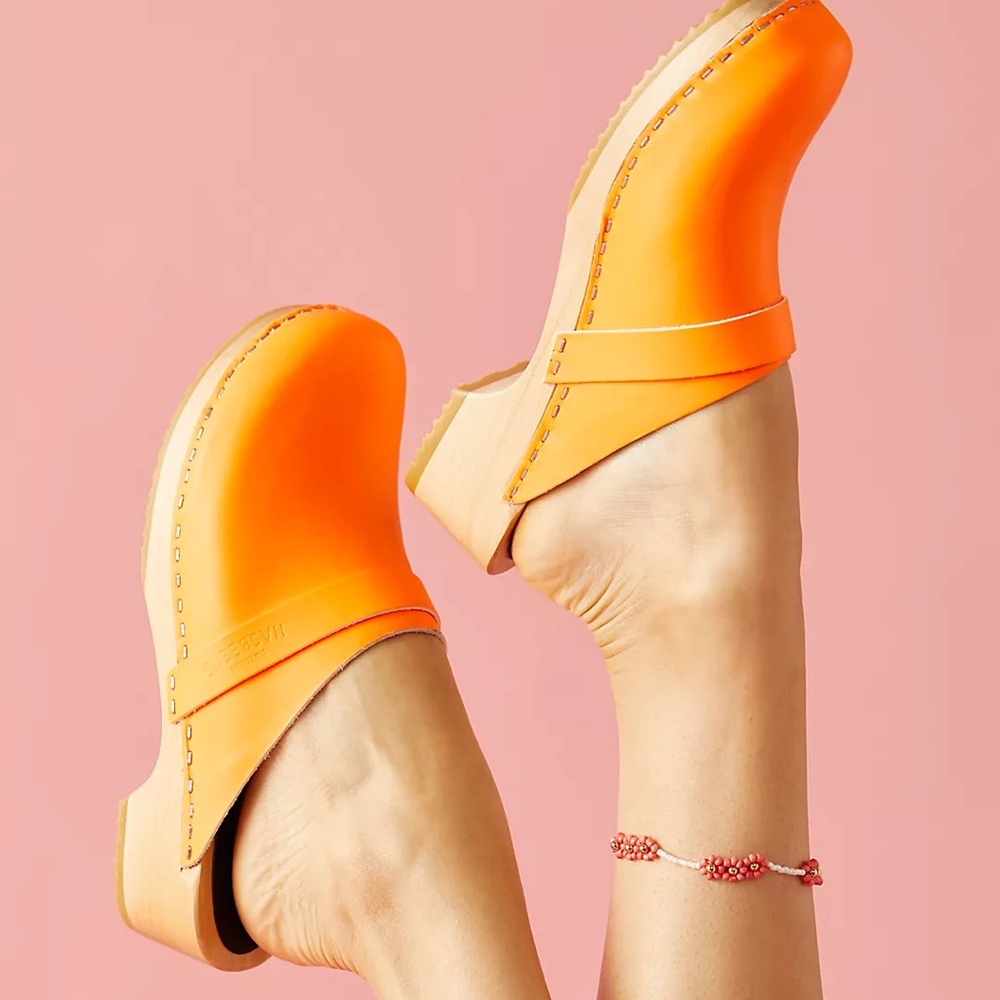 NEW Swedish Hasbeens x FP Free People Husband Clog Size 37